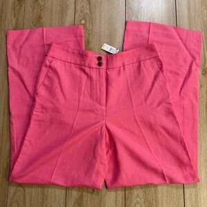 NWT Talbots Bright Pink Greenwich Trousers